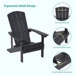 Sonkuki Outdoor 2PCS Recycled Plastic Wood Adirondack Chairs, Patio Lounger Chairs -VIDAXL Sale Store GUEST 0170505b b53e 4403 842d b1433d974610