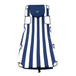 Ostrich Backpack Chaise Folding Lounge Chair W/4 Adjustable Position, Carrying Straps, Side Pocket And Storage Bag, Navy Stripe (2 Pack) -VIDAXL Sale Store GUEST 02cf7217 f39c 4b04 8422 3d23273322f6 1