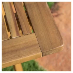 Positano Rectangle Acacia Wood Foldable Dining Table - Natural Finish - Christopher Knight Home -VIDAXL Sale Store GUEST 03c98165 b9c8 4fcc 8a1d d12a6306b6f1