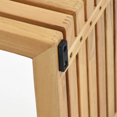 Decksplore 8PCS L-Shaped Sofa With Dining Table, Outdoor Teak Wood Sofa 5 Decksplore 8PCS L-Shaped Sofa With Dining Table, Outdoor Teak Wood Sofa - Image 5