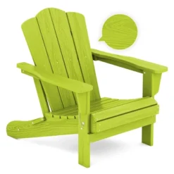 Hyleory Folding Adirondack Chair Outdoor, HDPE Patio Accent Chair -VIDAXL Sale Store GUEST 05cbfbc4 67a6 4582 a826 d95136ab5595