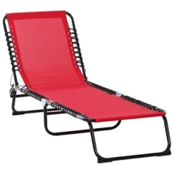 Outsunny Outdoor Folding Chaise Lounge Chair Portable Lightweight Reclining Garden Sun Lounger With 4-Position Adjustable Backrest For Patio, Deck, And Poolside -VIDAXL Sale Store GUEST 0617fe1f be7c 4026 8681 76e82fa7c675