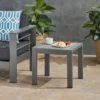 Cape Coral Aluminum Patio Side Table Gray - Christopher Knight Home -VIDAXL Sale Store GUEST 06eec5aa 51a9 4d8d ae90 ae1def4491e6