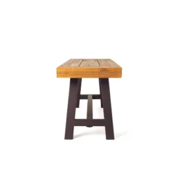 Christopher Knight Home 2pc Carlisle Outdoor Acacia Benches Sandblasted Brown/Rustic -VIDAXL Sale Store GUEST 086fa3d0 4c95 4e6e a918 43207fa3a5a8