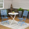 Sunnydaze Decor Sunnydaze Indoor/Outdoor Shabby Chic Cafe Chestnut Wood Folding Bistro Table And Chairs - 3pc -VIDAXL Sale Store GUEST 08d1a250 71eb 4cfe 9c9e 5e741aac8f81