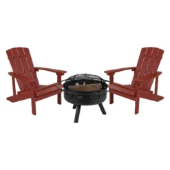 Flash Furniture 3 Piece Charlestown Poly Resin Wood Adirondack Chair Set With Fire Pit - Star And Moon Fire Pit With Mesh Cover 24 Flash Furniture 3 Piece Charlestown Poly Resin Wood Adirondack Chair Set With Fire Pit - Star And Moon Fire Pit With Mesh Cover -VIDAXL Sale Store GUEST 0a259dac bf09 4b90 9458 d49bdb4d6ac2