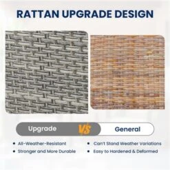 Buenhomino 3 PCS Patio Furniture Set Swivel Rocking Chairs Set Of 2 With Glass Top Side Table -VIDAXL Sale Store GUEST 0aba1705 d55c 48b7 868c eb136e0928f7