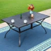 7pc Patio Dining Set With Steel Table & Rattan Chairs - Captiva Designs -VIDAXL Sale Store GUEST 0c61cd07 e044 4e25 9920 f3b95135e956 3