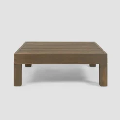 Brava 4pc Acacia Modular Sofa And Table Set - Gray/White - Christopher Knight Home -VIDAXL Sale Store GUEST 0d107a7e 6d47 4413 bfe2 b5796a9df2ac