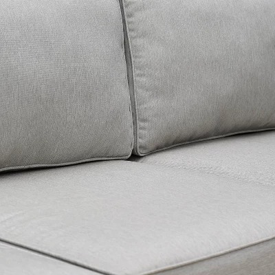 Capella Outdoor Wicker 2 Pc Sofa And Coffee Table Set Gray/Acorn - Crosley 11 Capella Outdoor Wicker 2 Pc Sofa And Coffee Table Set Gray/Acorn - Crosley - Image 11