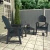 Hamilton 3pc Outdoor Set With Deck Chairs & Adirondack Side Table - Highwood -VIDAXL Sale Store GUEST 0ec5536f 17d3 44f9 84b4 c614d6bbbc8b