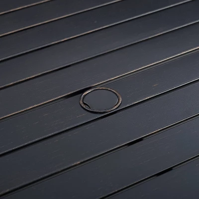 Kaplan 7pc Outdoor Dining Set With 6 Arm Chairs & Dining Table Oatmeal/Oil Rubbed Bronze - Crosley 10 Kaplan 7pc Outdoor Dining Set With 6 Arm Chairs & Dining Table Oatmeal/Oil Rubbed Bronze - Crosley - Image 10