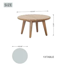Moda Furnishings Acacia Wood Patio Outdoor Side Table -VIDAXL Sale Store GUEST 11ead16a e138 40b2 8f05 c0813a391896