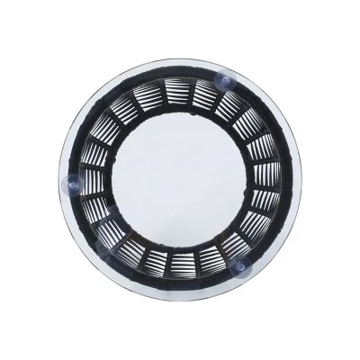 15.5'' Round Rattan Side Table With Tempered Glass Top,Boho Outdoor Accent Table For Patio Or Balcony-Cuddlewood 6 15.5'' Round Rattan Side Table With Tempered Glass Top,Boho Outdoor Accent Table For Patio Or Balcony-Cuddlewood - Image 6