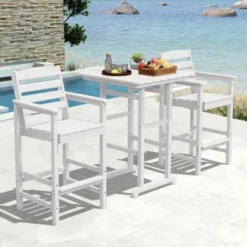 Hyleory 3-Piece HDPE Outdoor Patio Bar Set With Bar Stools -VIDAXL Sale Store GUEST 19a21358 2c36 4974 b1a2 a586dc6c75b3