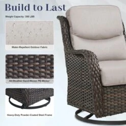 Belord 4 Piece Patio Furniture Set With Swivel Chairs And Ottomans, High Back Deep Seat Cushioned Wicker Swivel Patio Chairs Set Of 2 With Ottoman 19 Belord 4 Piece Patio Furniture Set With Swivel Chairs And Ottomans, High Back Deep Seat Cushioned Wicker Swivel Patio Chairs Set Of 2 With Ottoman -VIDAXL Sale Store GUEST 19c293f7 f51b 4162 86a4 108e77b6a157