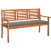 VidaXL Outdoor Patio Bench, Wooden 3 Seater Patio Bench With Cushion, Garden Bench For Balcony Poolside Porch, Farmhouse Style, Solid Wood Eucalyptus 12 VidaXL Outdoor Patio Bench, Wooden 3 Seater Patio Bench With Cushion, Garden Bench For Balcony Poolside Porch, Farmhouse Style, Solid Wood Eucalyptus -VIDAXL Sale Store GUEST 19ca5f3c 0dd6 4753 8c8e 61c7da2e6cd9