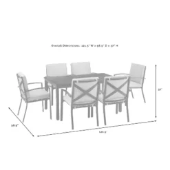 Kaplan 7pc Outdoor Dining Set With 6 Arm Chairs & Dining Table Oatmeal/Oil Rubbed Bronze - Crosley 17 Kaplan 7pc Outdoor Dining Set With 6 Arm Chairs & Dining Table Oatmeal/Oil Rubbed Bronze - Crosley -VIDAXL Sale Store GUEST 1a3a3c0f 3a5d 4754 8376 4b2e36bec5b3