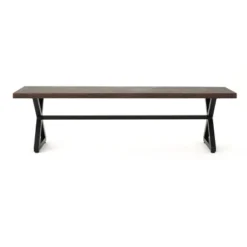 Christopher Knight Home Rolando Outdoor 63" Aluminum Dining Bench