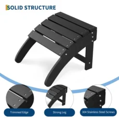 TROPOW Ottoman For Adirondack Chair, HDPE Adirondack Ottoman Footrest, Weather Resistance Outdoor Footstool For Outside Porch Pool 11 TROPOW Ottoman For Adirondack Chair, HDPE Adirondack Ottoman Footrest, Weather Resistance Outdoor Footstool For Outside Porch Pool -VIDAXL Sale Store GUEST 1c3dc2d2 572d 4eca add4 633b47f057dc