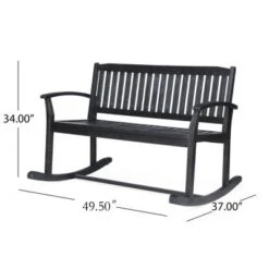 2-Seater Acacia Wood Rocking Loveseat With Smooth Motion,Rustic Outdoor Bench For Porch Or Backyard-The Pop Home 10 2-Seater Acacia Wood Rocking Loveseat With Smooth Motion,Rustic Outdoor Bench For Porch Or Backyard-The Pop Home -VIDAXL Sale Store GUEST 1dcaf3a4 0d7a 4ae0 b0af fb7b522531fe