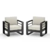 Christopher Knight Home Raban Outdoor Aluminum Club Chair With Cushions