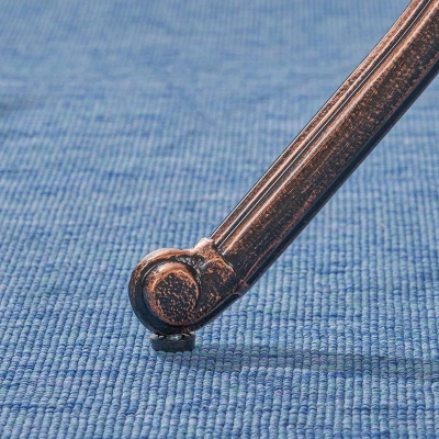 Tucson 32.5" Round Cast Aluminum Dining Table - Copper - Christopher Knight Home 2 Tucson 32.5" Round Cast Aluminum Dining Table - Copper - Christopher Knight Home - Image 2