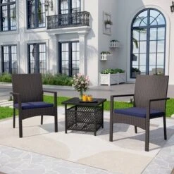 Outdoor Square Table With 1.57" Umbrella Hole - Black - Captiva Designs -VIDAXL Sale Store GUEST 236e9297 395c 4ee3 9d40 d37fabf58b4f