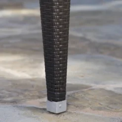 Antigua 9pc Wicker Outdoor Patio Dining Set - Brown - Christopher Knight Home -VIDAXL Sale Store GUEST 23f929c1 5cfd 4a9e 83d3 3d2b602a364f