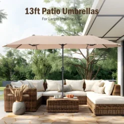 Captiva Designs 8pc Patio Dining Slat-top Rectangle Table & Stackable Steel Chairs & 13ft Large Umbrella 23 Captiva Designs 8pc Patio Dining Slat-top Rectangle Table & Stackable Steel Chairs & 13ft Large Umbrella -VIDAXL Sale Store GUEST 2416305d 7ea3 4f6e 9c37 4485791d4b11