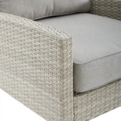 Capella Outdoor Wicker 3 Pc Sofa And Two Chair Set - Gray/Acorn - Crosley -VIDAXL Sale Store GUEST 258aad3e 7966 49b2 9095 7b30ac7e1106