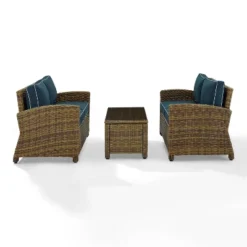 Bradenton 3pc Outdoor Wicker Seating Set - Crosley -VIDAXL Sale Store GUEST 25b36c23 f562 4511 85d0 ab54bcb47148