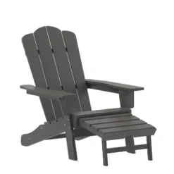 Emma And Oliver Set Of 2 Adirondack Chairs With Cup Holders And Pull Out Ottoman, All-Weather HDPE Indoor/Outdoor Lounge Chairs -VIDAXL Sale Store GUEST 281700c0 ed37 445d 96e5 aad7bcd87c4d