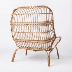 Wicker & Metal Outdoor Patio Chair, Egg Chair Natural - Threshold™ Designed With Studio McGee -VIDAXL Sale Store GUEST 28382aa6 dee2 4001 9b12 305562e94096