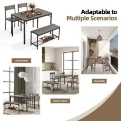 EROMMY Space-Saving Dining Table Set – Featuring A Stylish Faux Marble Or Wood Grain Table With Modern Chairs - Grey 9 EROMMY Space-Saving Dining Table Set – Featuring A Stylish Faux Marble Or Wood Grain Table With Modern Chairs - Grey -VIDAXL Sale Store GUEST 2ad29a0e c92c 4a36 be0f 7e3df3204f52