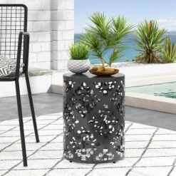 Sapphtopaz Outdoor End Table Modern Outdoor Metal End Table Outdoor Side Table, Metal Patio Table Small Table For Backyard, Balcony 10 Sapphtopaz Outdoor End Table Modern Outdoor Metal End Table Outdoor Side Table, Metal Patio Table Small Table For Backyard, Balcony -VIDAXL Sale Store GUEST 2ad8c6f5 6090 4887 acc3 ec112c448b48