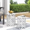 PAGED Round Outdoor Side Table With Durable Frame,Metal Patio End Tables For Backyard,Pool,Indoor Companion,Durable And Rustproof,2PC -VIDAXL Sale Store GUEST 2b226bd9 7362 4a44 a1ba 06b51a8ffcbd