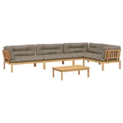 VidaXL Pallet Sofa Set Acacia Wood Solid Acacia Wood Large Modular -VIDAXL Sale Store GUEST 2b4f27f3 08f7 4ff1 bf2c c161d2276530