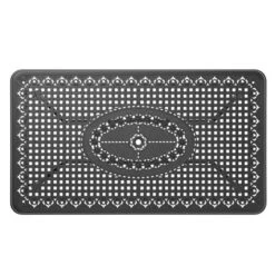 CAVINAS Round/Rectangular Patio Dining Table,Cast Aluminum Outdoor Dining Table With Umbrella Hole,Patio Table For Porch Backyard Balcony,Black