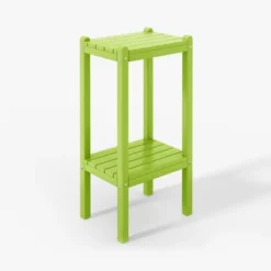 WestinTrends Malibu 36" All Weather HDPE Outdoor Patio Two Shelf Side Table -VIDAXL Sale Store GUEST 2f735f56 011c 43e0 88d0 6413a5d5118b