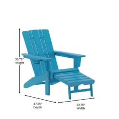 Emma And Oliver Set Of 2 Adirondack Chairs With Cup Holders And Pull Out Ottoman, All-Weather HDPE Indoor/Outdoor Lounge Chairs -VIDAXL Sale Store GUEST 2fadd91b 9477 435b be63 6f2832c83509