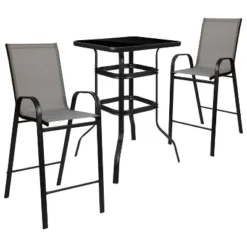 Flash Furniture Outdoor Dining Set - 2-Person Bistro Set - Outdoor Glass Bar Table With All-Weather Patio Stools 24 Flash Furniture Outdoor Dining Set - 2-Person Bistro Set - Outdoor Glass Bar Table With All-Weather Patio Stools -VIDAXL Sale Store GUEST 3033c75d 34b7 4689 94a7 e96e0d7887d6