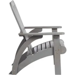 Teal Island Designs Dylan Gray Wash Wood Adirondack Chair -VIDAXL Sale Store GUEST 30b98bf6 2197 4be5 a99d 9114b80acfd1