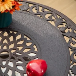 Captiva Designs 3pc Cast Aluminum Outdoor Patio Dining Set With Bar Stools Brown -VIDAXL Sale Store GUEST 31cdcc2a 61da 42b0 a4a4 b413e02c6bea