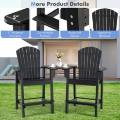 2pcs HDPE Tall Adirondack Chair Barstools Connecting Tray Patio Footrest 18 2pcs HDPE Tall Adirondack Chair Barstools Connecting Tray Patio Footrest -VIDAXL Sale Store GUEST 32f2a018 4b3c 4688 979c 982ab8cdbb15