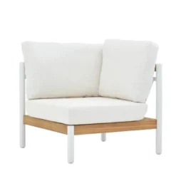 Decksplore 6 Piece Teak Seating Group Outdoor Sectional Set, Indoor-Outdoor Conversation Set L-Shaped Sofa With Dining Table -VIDAXL Sale Store GUEST 37c0b1b5 a35f 499f bed6 93924ead26a8