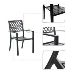 7PC Metal Patio Dining Set With Rectangular Expandable Table & 6 Chairs - Captiva Designs -VIDAXL Sale Store GUEST 3802ebcc 9753 4988 b76d 9590fd8a8c79