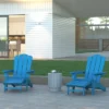 Emma And Oliver Set Of 2 Adirondack Chairs With Cup Holders And Pull Out Ottoman, All-Weather HDPE Indoor/Outdoor Lounge Chairs -VIDAXL Sale Store GUEST 387881f5 2f07 4fdb 9713 3e032793d468
