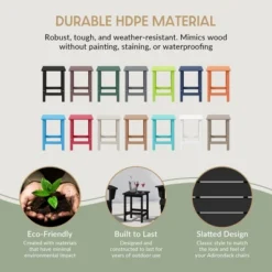 WestinTrends Highland 7-Piece HDPE Outdoor Patio Furniture Adirondack Conversation Set -VIDAXL Sale Store GUEST 3a712c5d d6ca 4a7f a5ed 1d00b7fb1289 3