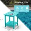 Arceso Adirondack Outdoor Side Table, 2-Tier HDPS Patio End Table Weather Resistant, Morden Side Table For Patio, Pool, Porch -VIDAXL Sale Store GUEST 3b0f9b04 4cf6 4687 b1ec 909928f104e0